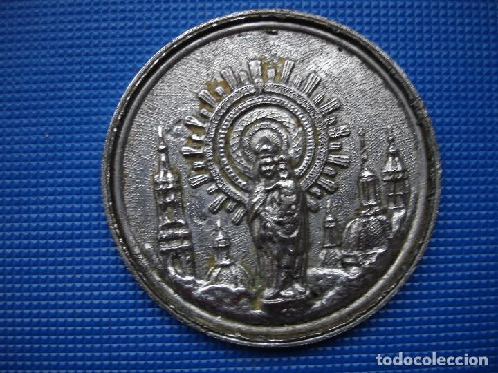 Antig&uuml;edades: VIRGEN DEL PILAR GRAN PLACA - Foto 1