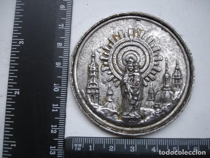 Antig&uuml;edades: VIRGEN DEL PILAR GRAN PLACA - Foto 3