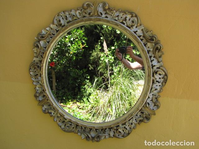 Antig&uuml;edades: Espejo en plata y oro. Antiguo - Foto 8