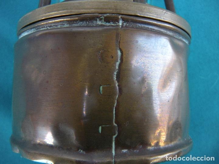 Antig&uuml;edades: ANTIGUA L&Aacute;MPARA DE MINERO. - Foto 4