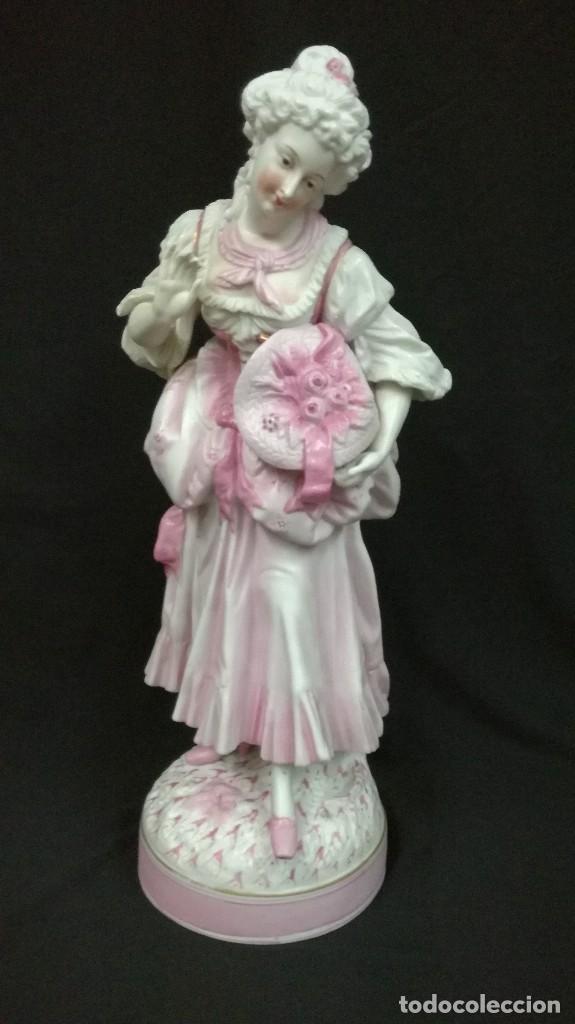 Antig&uuml;edades: FIGURA DE PORCELANA DE BISCUIT - Foto 2