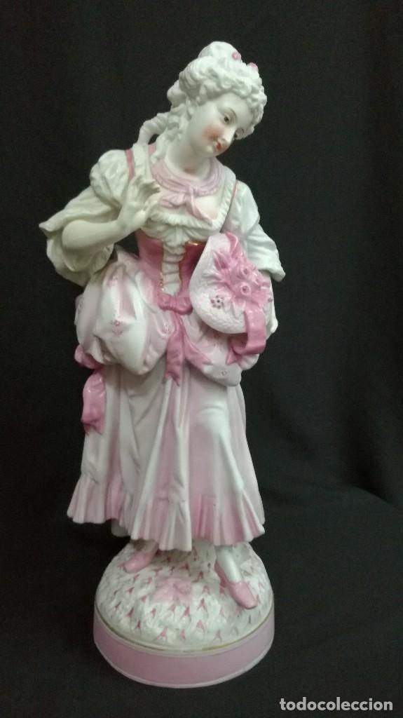 Antig&uuml;edades: FIGURA DE PORCELANA DE BISCUIT - Foto 3