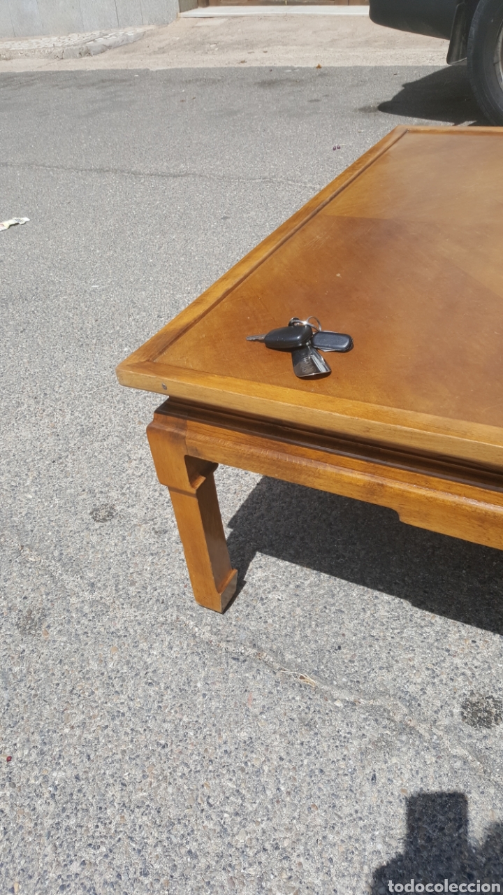 Antig&uuml;edades: mesa baja de madera china - Foto 1