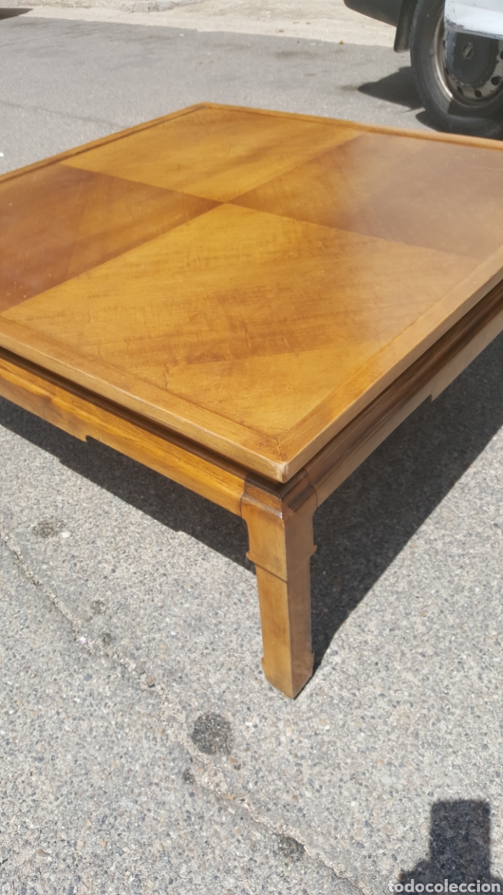 Antig&uuml;edades: mesa baja de madera china - Foto 2