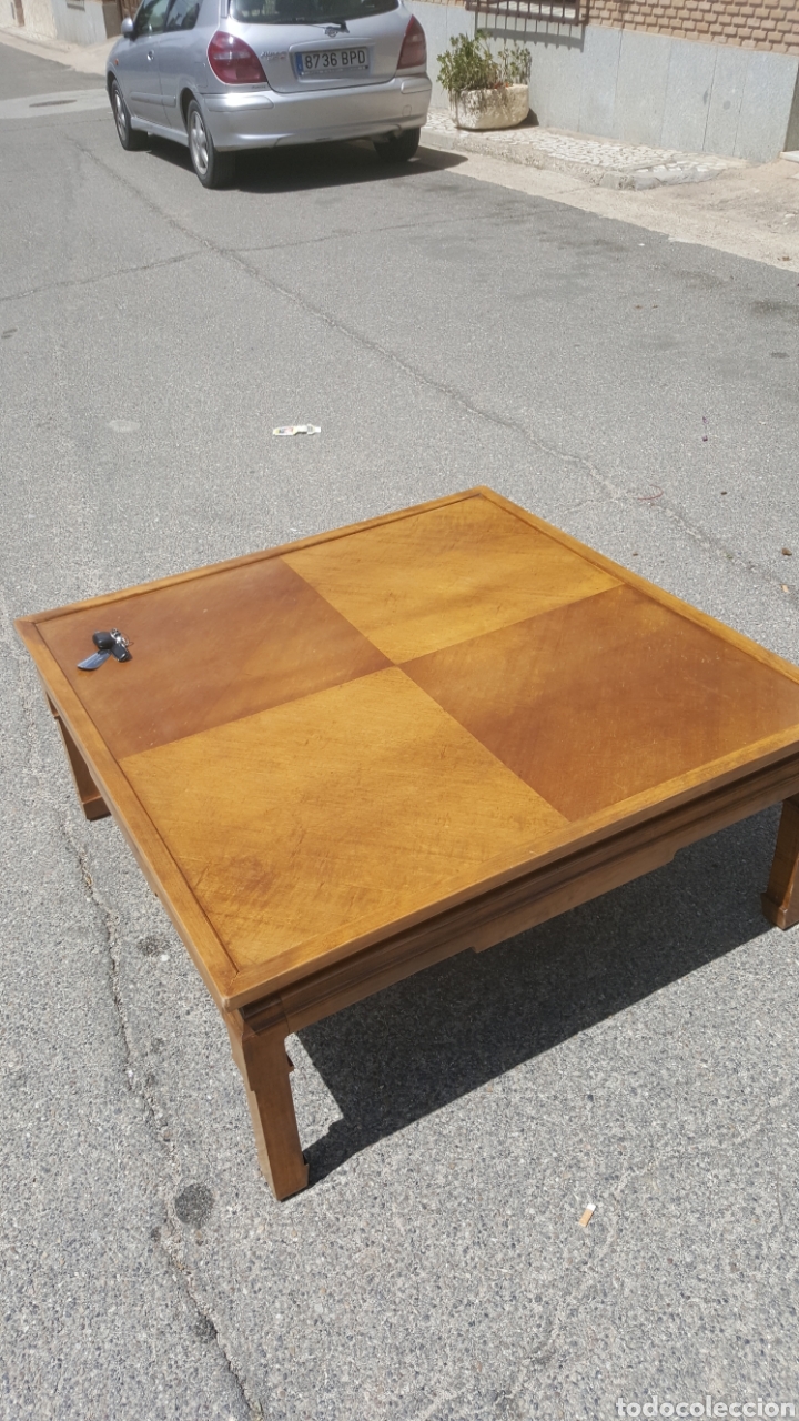 Antig&uuml;edades: mesa baja de madera china - Foto 3