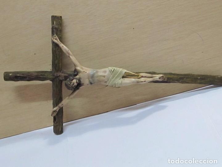 Antig&uuml;edades: CRUZ GRANDE CON CRISTO, CON MARCA - Foto 4
