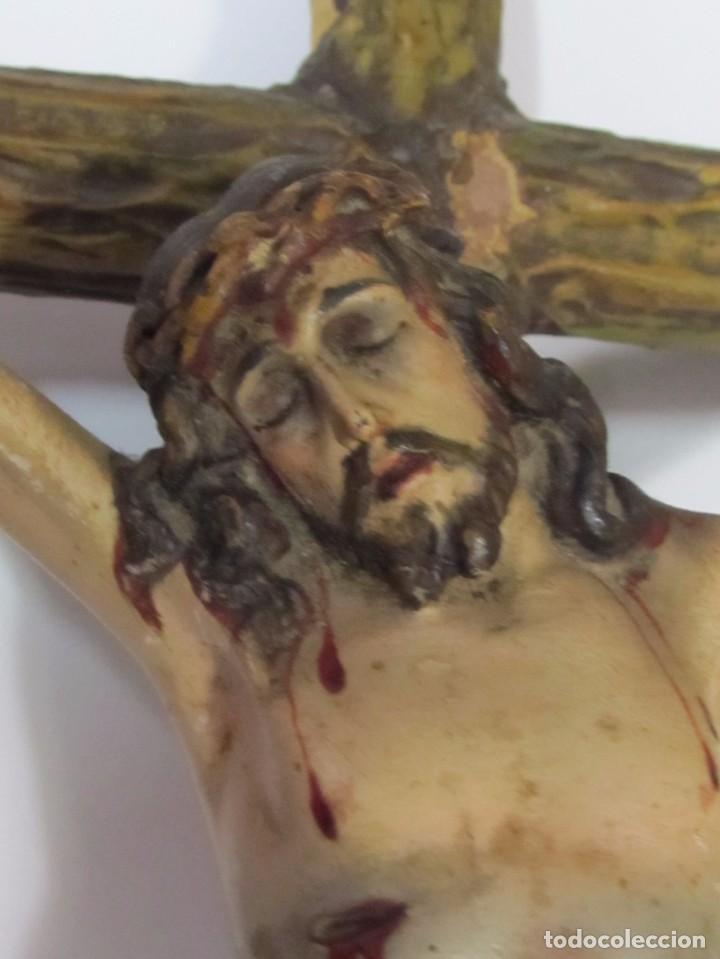 Antig&uuml;edades: CRUZ GRANDE CON CRISTO, CON MARCA - Foto 6