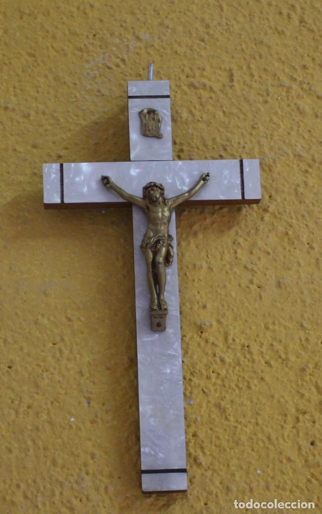Antig&uuml;edades: CRUCIFIJO N&Aacute;CAR Y BRONCE. REF. 6231 - Foto 6