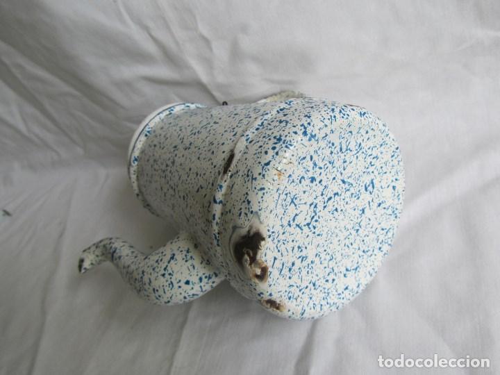 Antig&uuml;edades: Cafetera de hierro con esmalte de porcelana - Foto 10