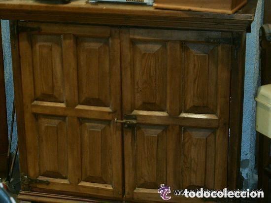 Antig&uuml;edades: TAQUILL&Oacute;N R&Uacute;STICO EN MADERA DE PINO MACIZO ANTIGUO - Foto 6