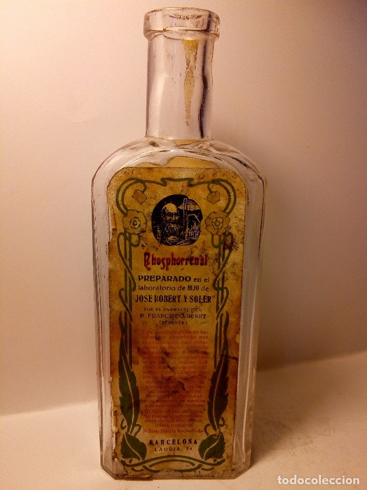 Antig&uuml;edades: Phosphorrenal Frasco antiguo - Foto 2
