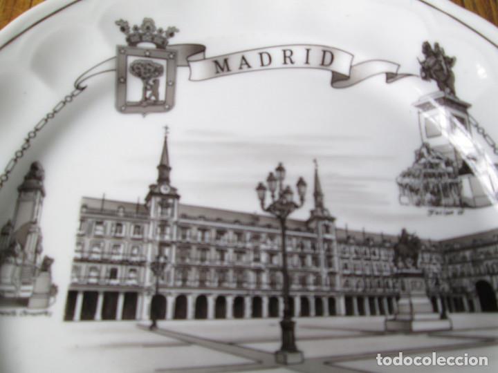 Antig&uuml;edades: PLATO de porcelana  BIDASOA --  Edificios de MADRID - Foto 2