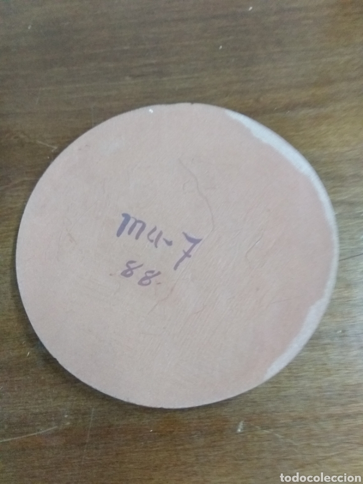 Antig&uuml;edades: Pieza cer&aacute;mica esmaltada. 9,5 cms &Oslash; - Foto 2