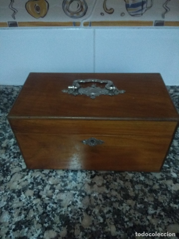 Antig&uuml;edades: Bonita caja joyero - Foto 5