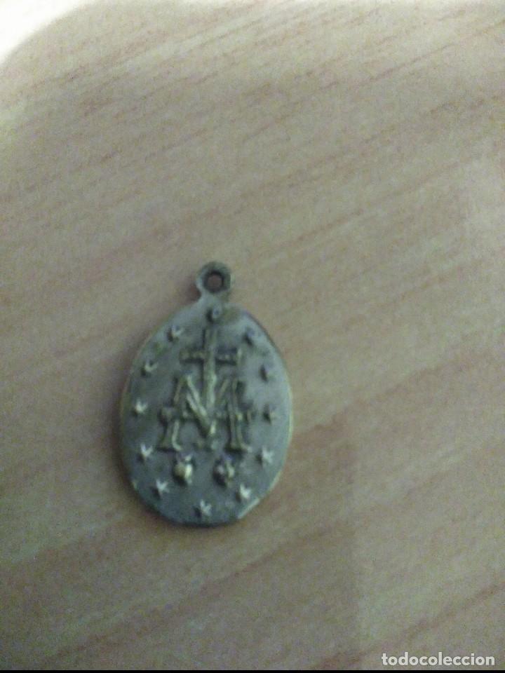 Antig&uuml;edades: medalla inmaculada concepcion en plata - Foto 2