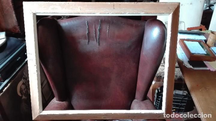 Antig&uuml;edades: Marco clolor crema y dorado. - Foto 5