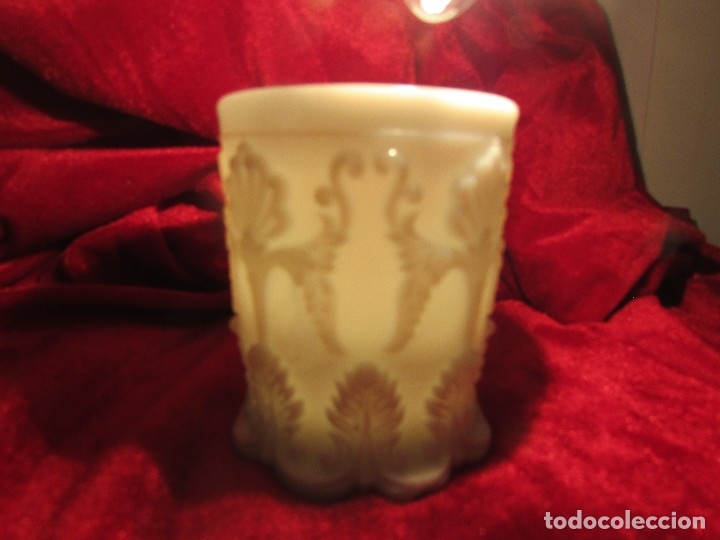 Antig&uuml;edades: VASO EN OPALINA S.XIX BIEDERMAIER - Foto 8