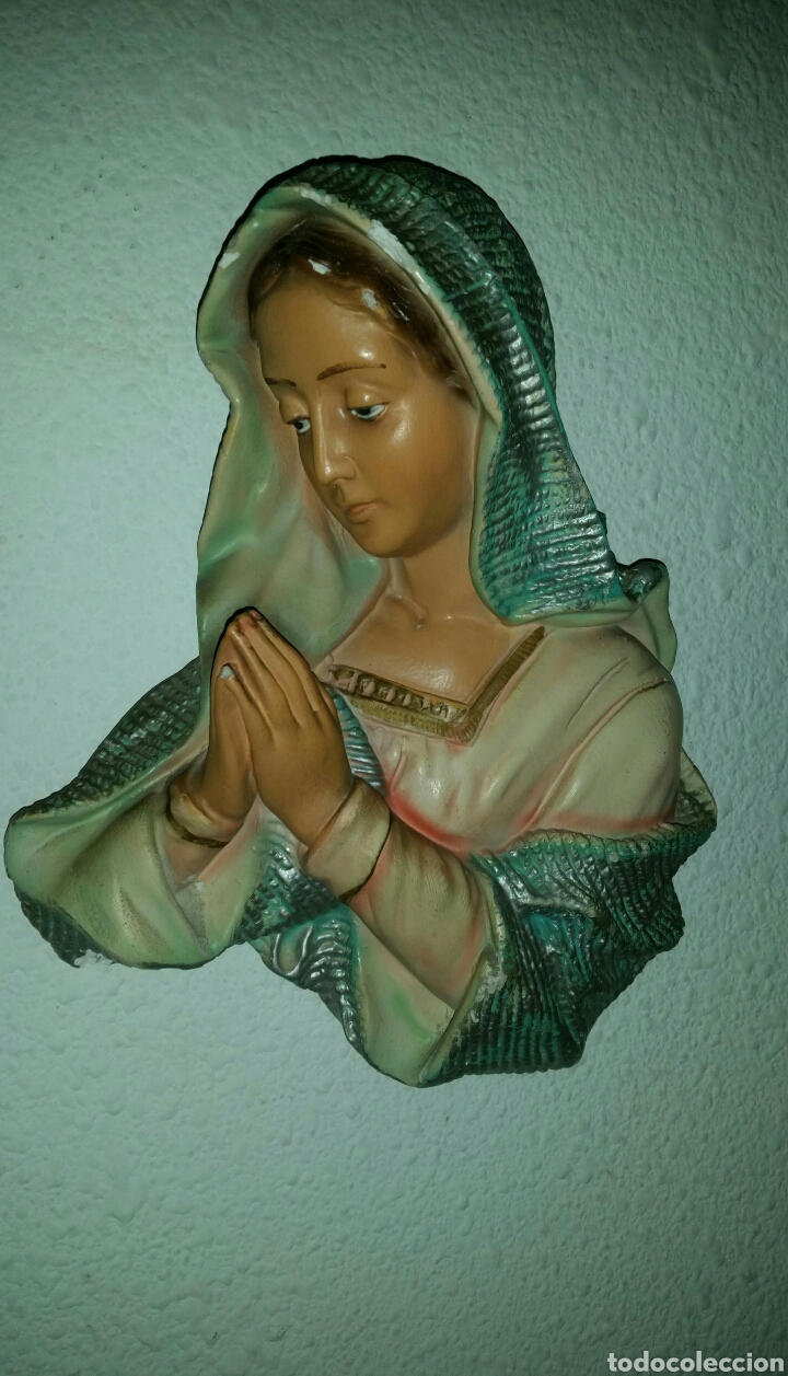 Antig&uuml;edades: Antiguo busto de virgen - Foto 1
