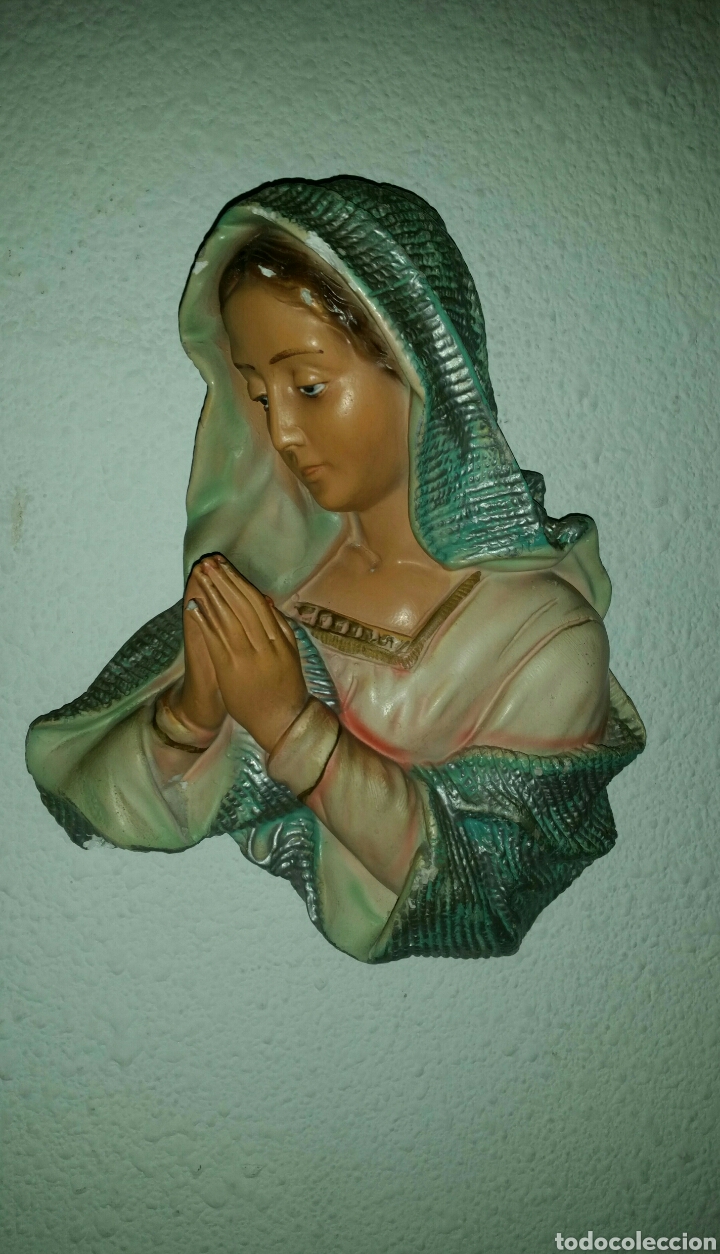 Antig&uuml;edades: Antiguo busto de virgen - Foto 4
