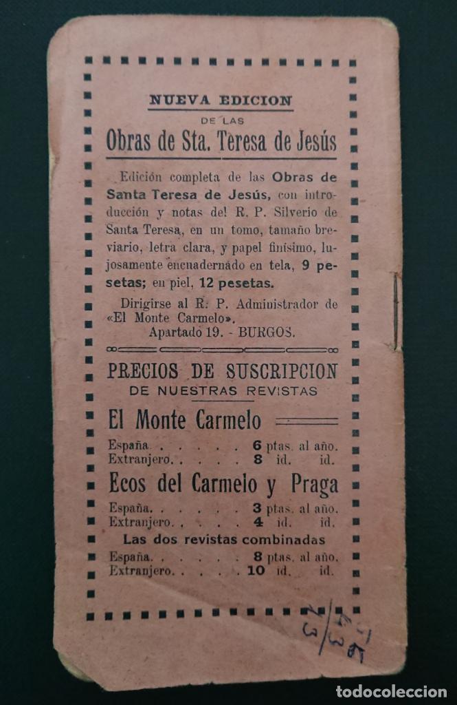 Antigüedades: MILAGROSO NIÑO JESÚS DE PRAGA, NOVENA, TRIDUO, 1922 - Foto 3 - 122948739