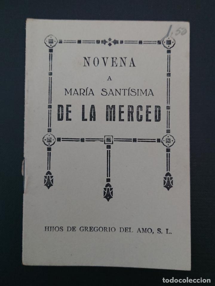 NOVENA A MARIA SANTÍSIMA DE LA MERCED (BARCELONA) 1942 (Antigüedades - Religiosas - Artículos Religiosos para Liturgias Antiguas)