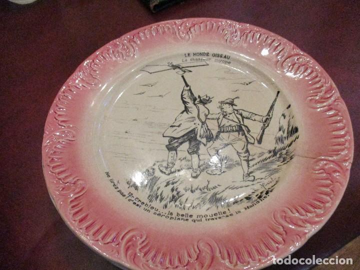 Antig&uuml;edades: plato de sarreguemines Francia - Foto 1