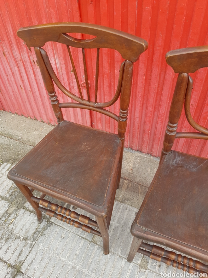 Antig&uuml;edades: PAREJA DE SILLAS ANTIGUAS - Foto 3