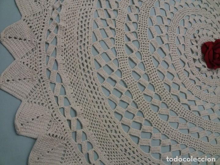 Antig&uuml;edades: GRAN CENTRO DE MESA-92 CM-CREMA - Foto 6
