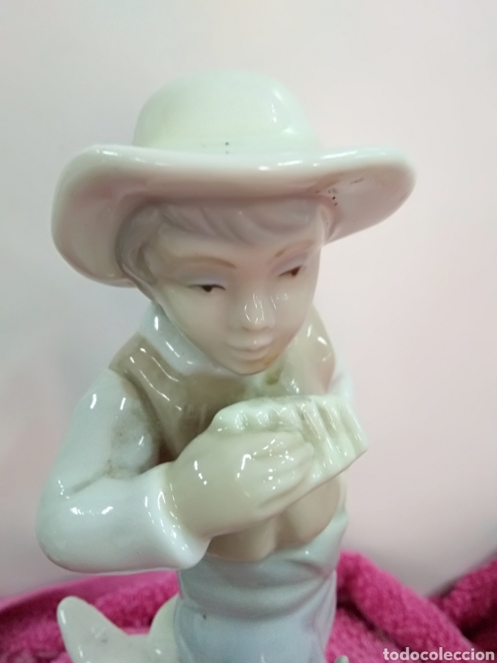 Antig&uuml;edades: Pastor de porcelana Tengra. 24 cms - Foto 2