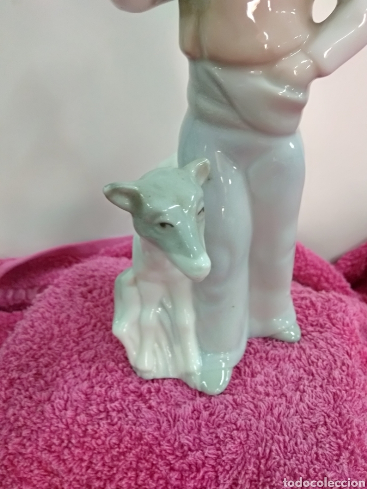 Antig&uuml;edades: Pastor de porcelana Tengra. 24 cms - Foto 4