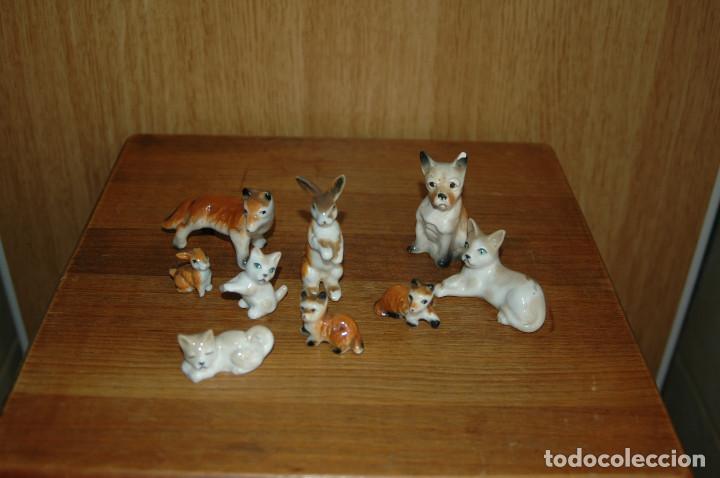 Antiguidades: LOTE DE 9 FIGURAS DE CERAMICA PORCELANA VER FOTOS