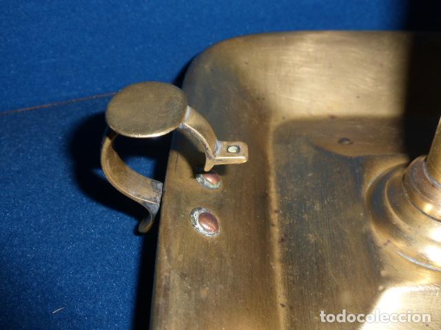 Antig&uuml;edades: ANTIGUA PALMATORIA ISABELINA CON BASE RECTANGULAR - Foto 2