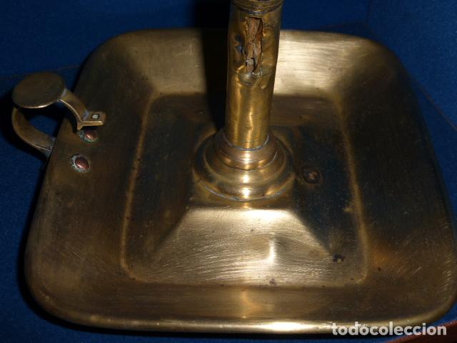 Antig&uuml;edades: ANTIGUA PALMATORIA ISABELINA CON BASE RECTANGULAR - Foto 3