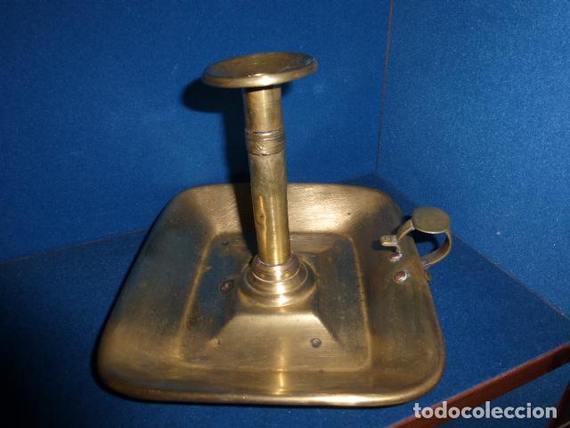 Antig&uuml;edades: ANTIGUA PALMATORIA ISABELINA CON BASE RECTANGULAR - Foto 4