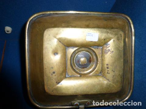 Antig&uuml;edades: ANTIGUA PALMATORIA ISABELINA CON BASE RECTANGULAR - Foto 6