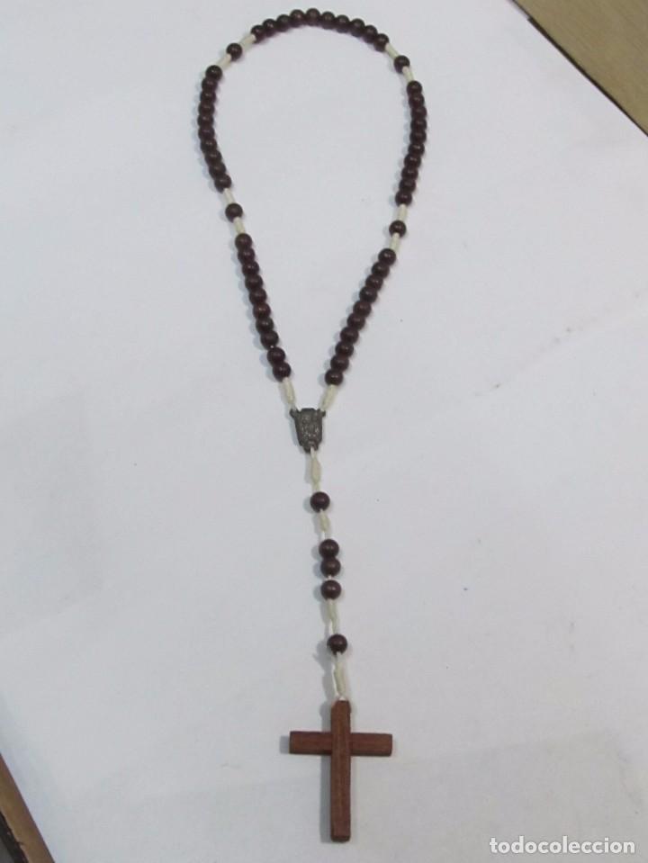 Antig&uuml;edades: ROSARIO PEQUE&Ntilde;O DE MADERA - Foto 1