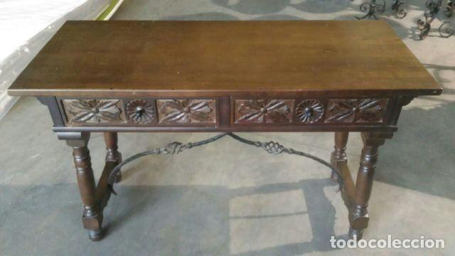 Antig&uuml;edades: MESA C&Oacute;MODA ANTIGUA EN MADERA - Foto 2