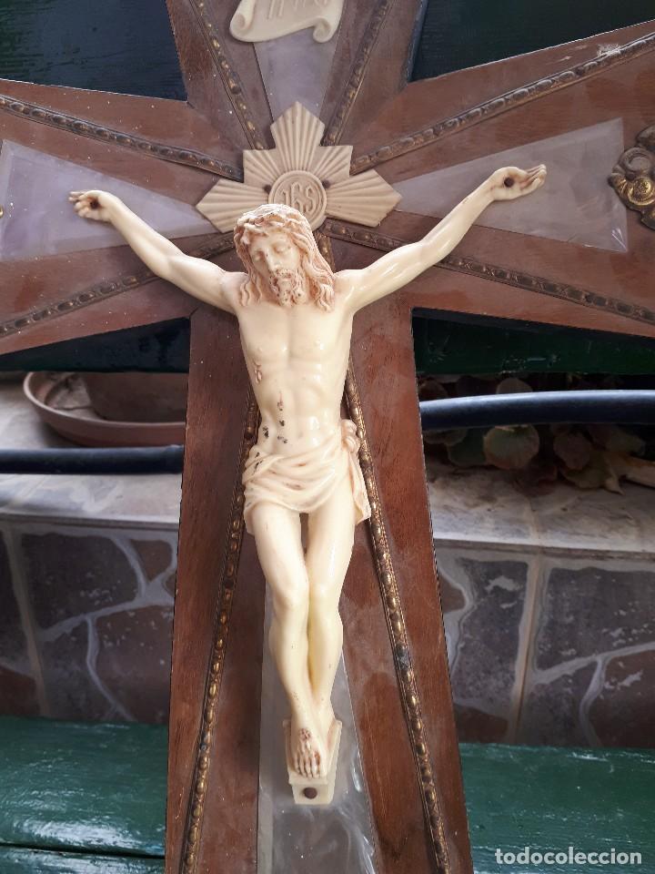 Antig&uuml;edades: antaigua cruz con cristo - Foto 2