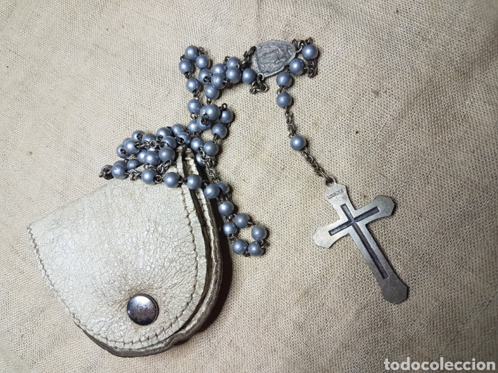 Antig&uuml;edades: Antiguo rosario en plata - Foto 2