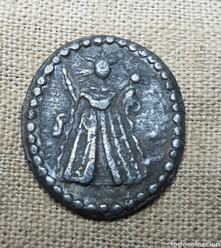 Antig&uuml;edades: Antigua medalla en plomo San Huberto - Foto 1