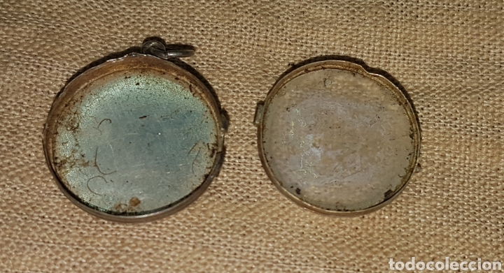 Antig&uuml;edades: Antiguo guardapelo en plata y cristal - Foto 2