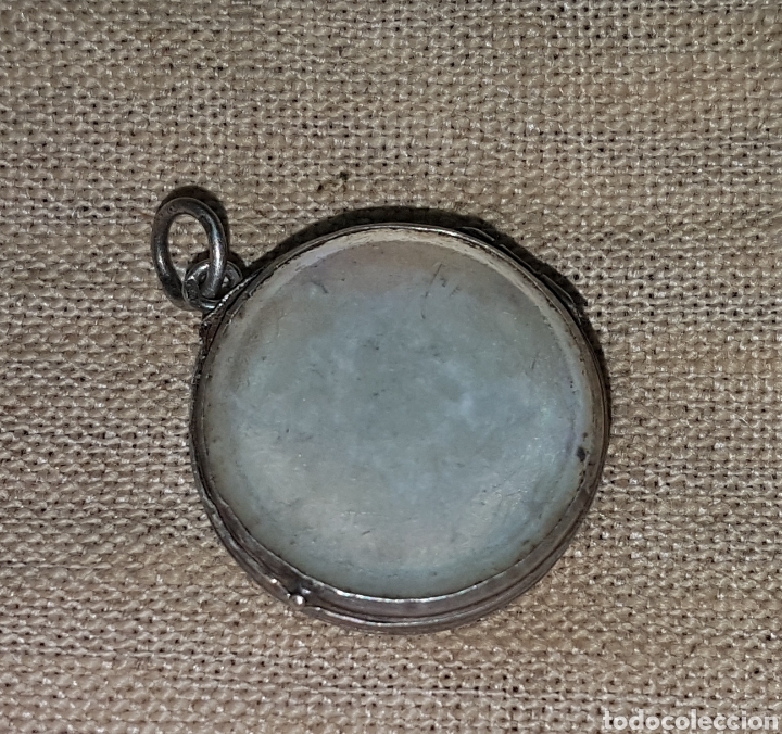 Antig&uuml;edades: Antiguo guardapelo en plata y cristal - Foto 3