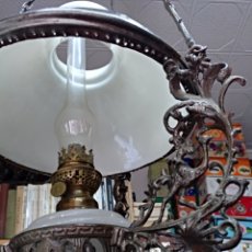 Antigüedades: ANTIGUA LAMPARA QUINQUE SUBE BAJA S.XIX