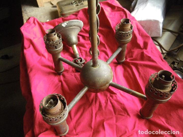 Antig&uuml;edades: MUY ANTIGUA LAMPARA EN BRONCE VER - Foto 1