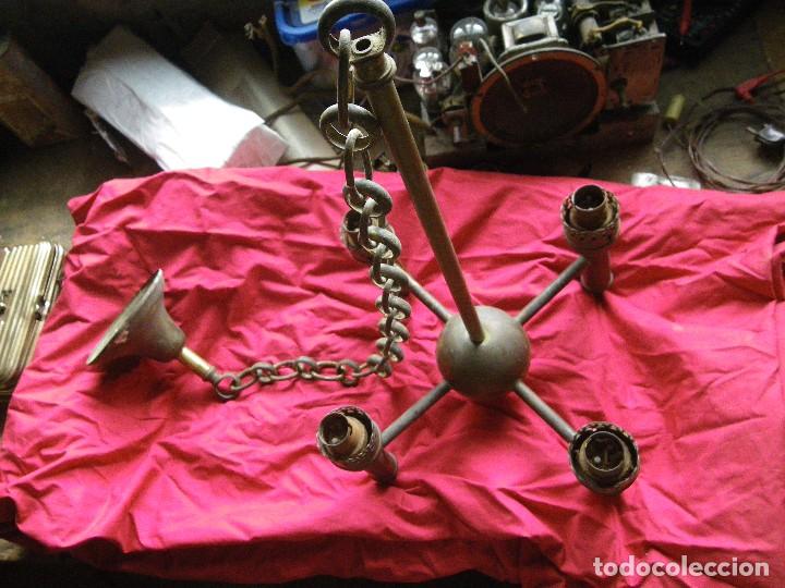Antig&uuml;edades: MUY ANTIGUA LAMPARA EN BRONCE VER - Foto 2