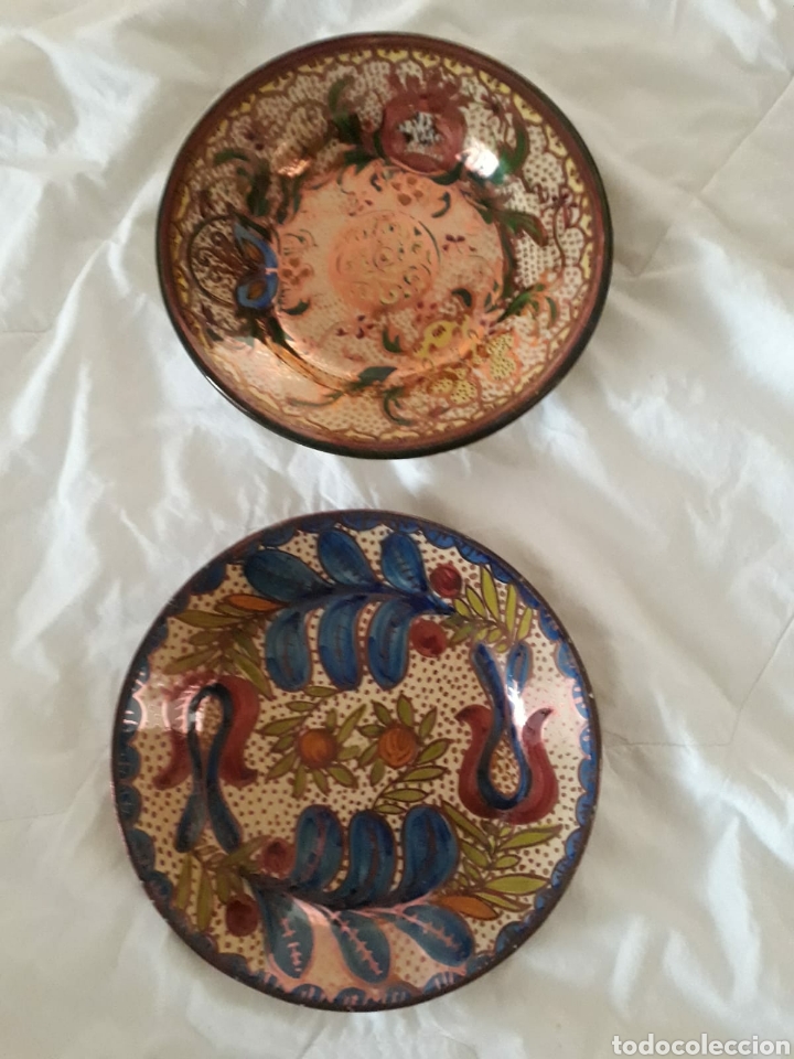 Antig&uuml;edades: Pareja platos manises - Foto 1