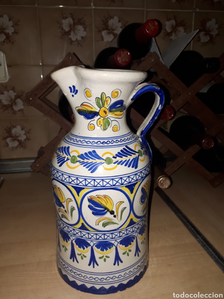 Antig&uuml;edades: Gran jarra de Talavera - Foto 3
