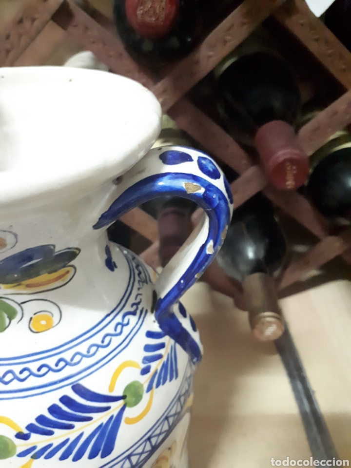 Antig&uuml;edades: Gran jarra de Talavera - Foto 4