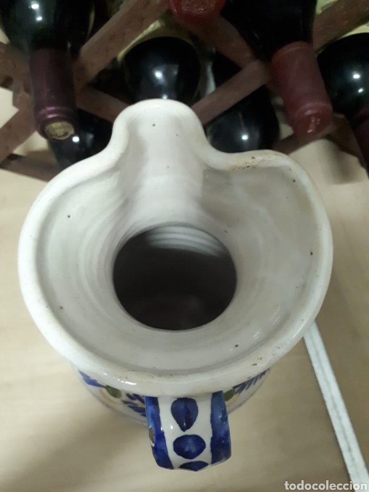 Antig&uuml;edades: Gran jarra de Talavera - Foto 5