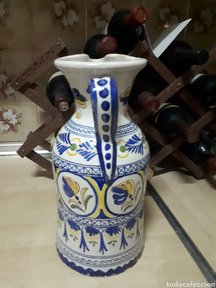Antig&uuml;edades: Gran jarra de Talavera - Foto 6